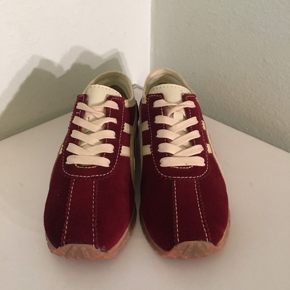 Onitsuka Tiger by Asics Women's Red and White Sneakers - Picture 2 of 11